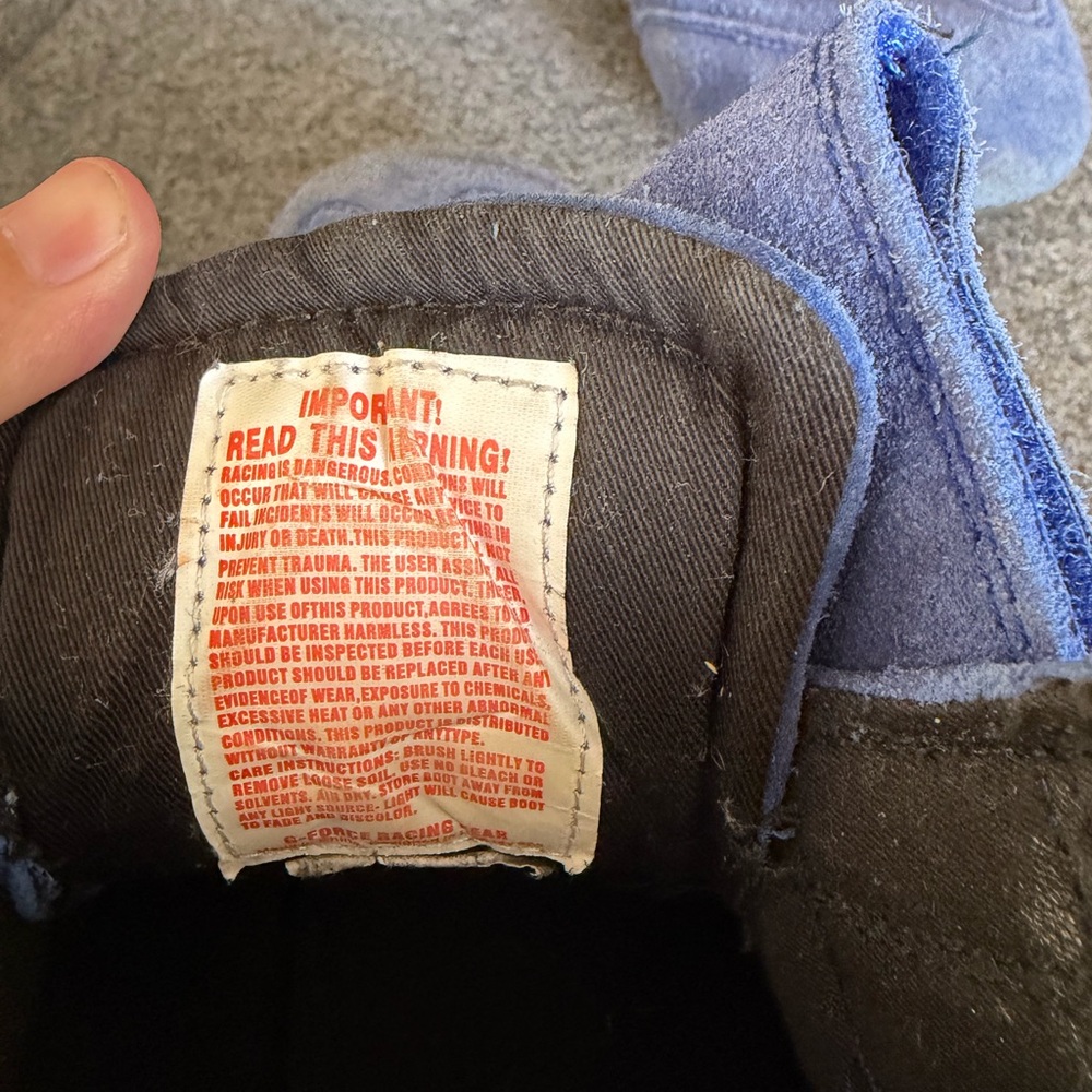 Blue Racing Shoes with Logo - Picture 7 of 8